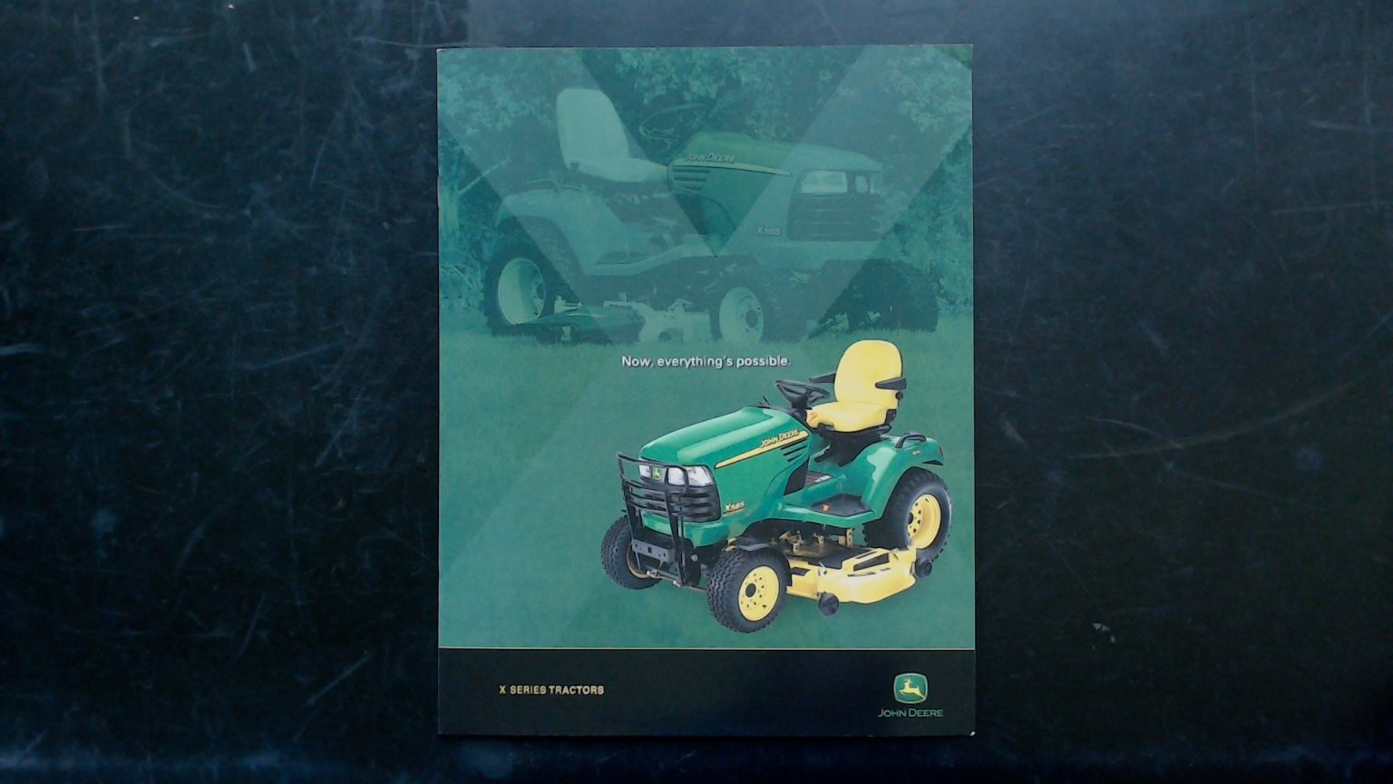 John Deere X Series Special Edition Tractor Brochure Vintage Lawn Mower