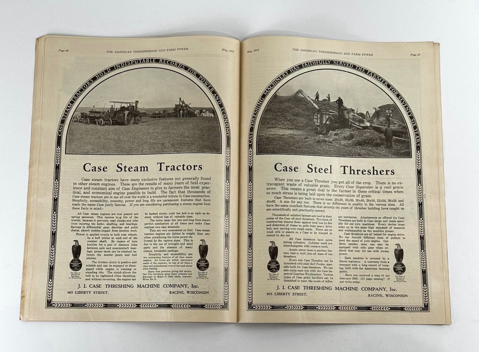 The American Thresherman & Farm Power MAGAZINE May 1918 MADISON, WIS.
