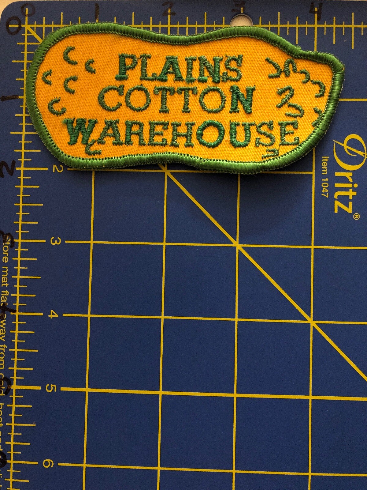 Plains Cotton Warehouse Logo Patch PCW PCCA Cooperative Association COOP CO-OP