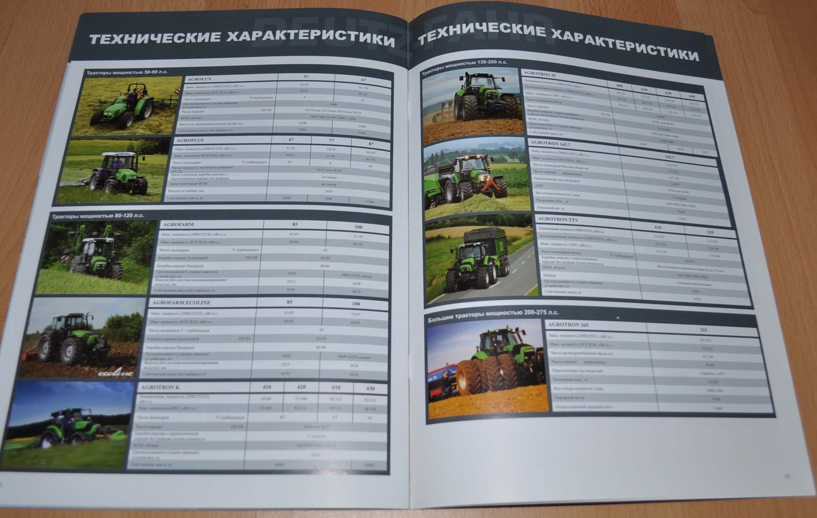 Deutz Fahr Model Range Tractor Combine Harvester Agricultural Brochure Prospekt
