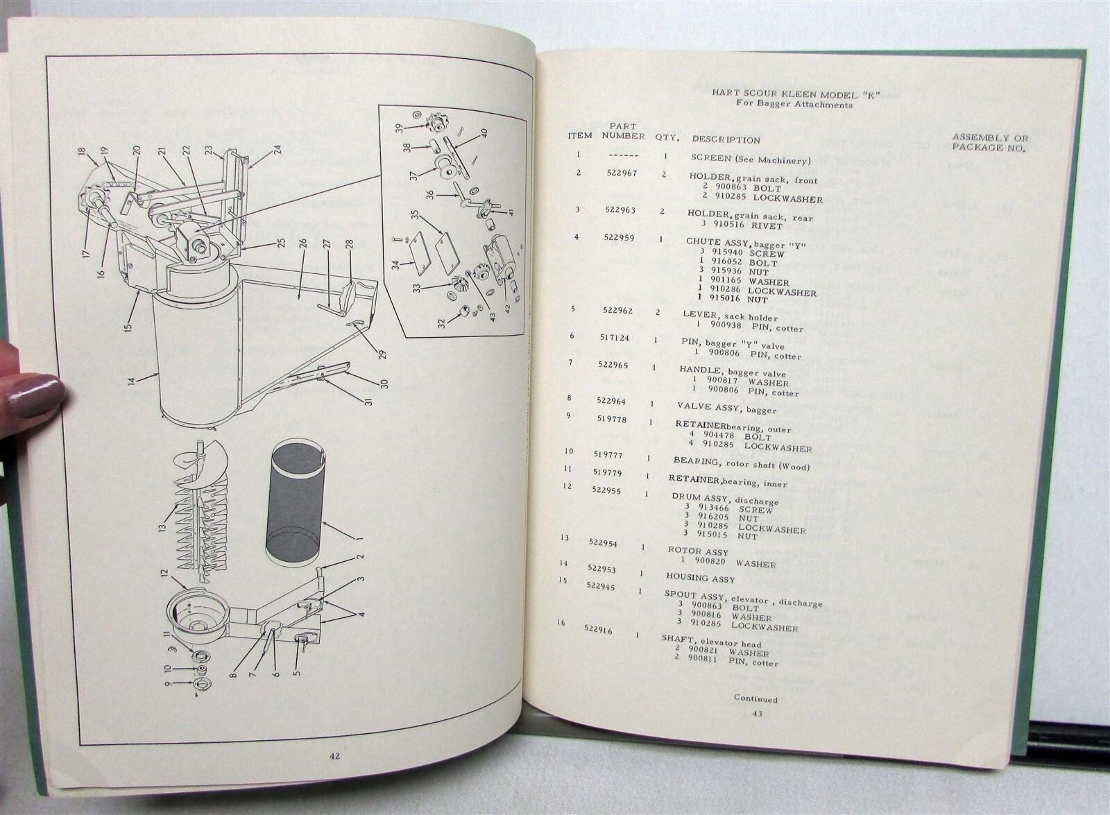 1957 Allis Chalmers Model100 Special Attachment Propelled Harvester PartsCatalog