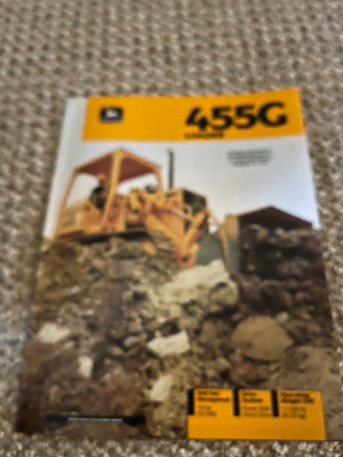 John Deere Earth 455G Crawler Loader For 1992 Brochure DCPA17