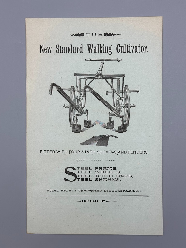 1890s STANDARD CULTIVATOR Harrow FARM Advertising UTICA NY Circular