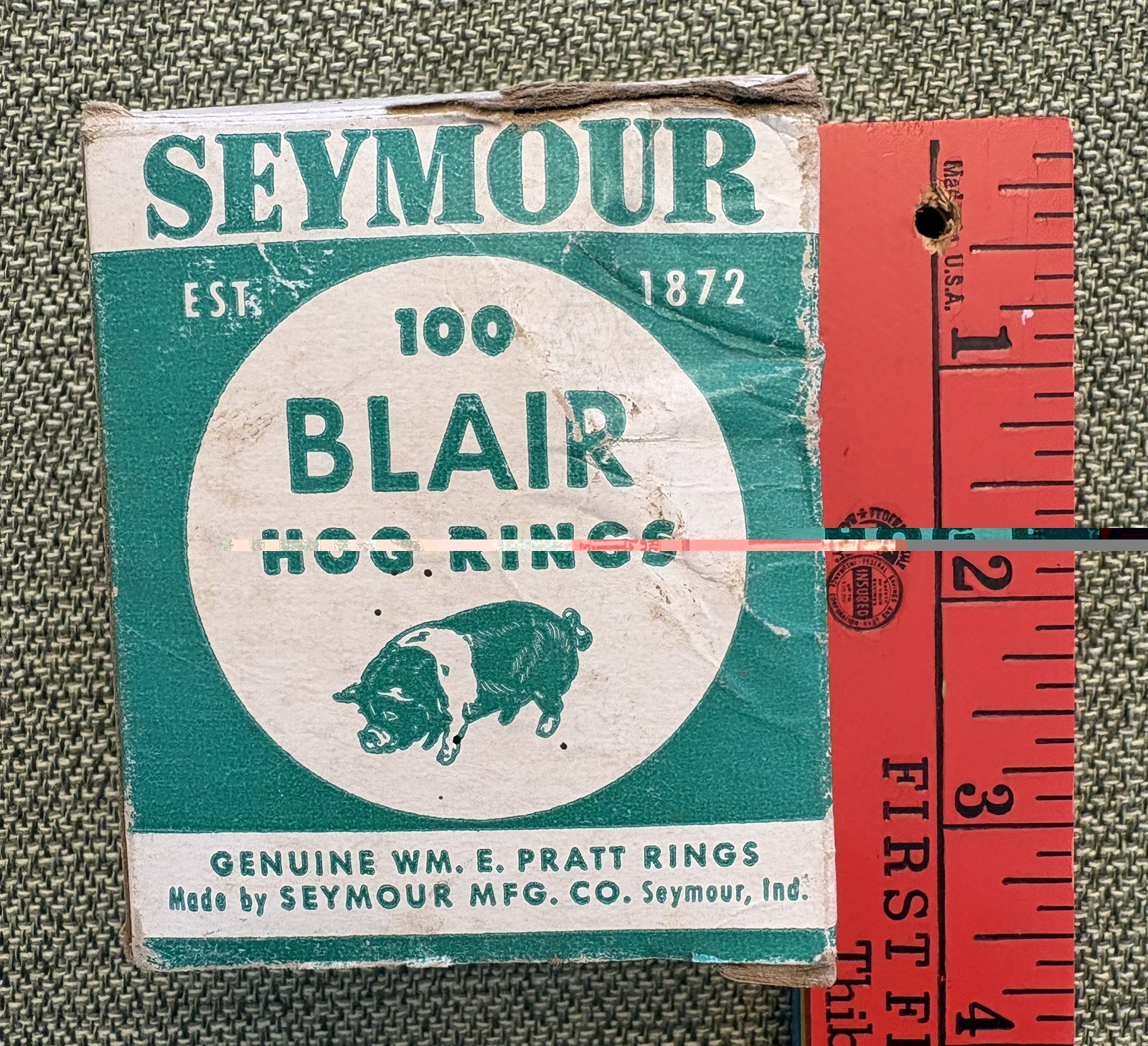 Nose Rings – 1.5 Inch Genuine Wm E. Pratt – Hog Rings – Est 1872 – Seymour, Ind.