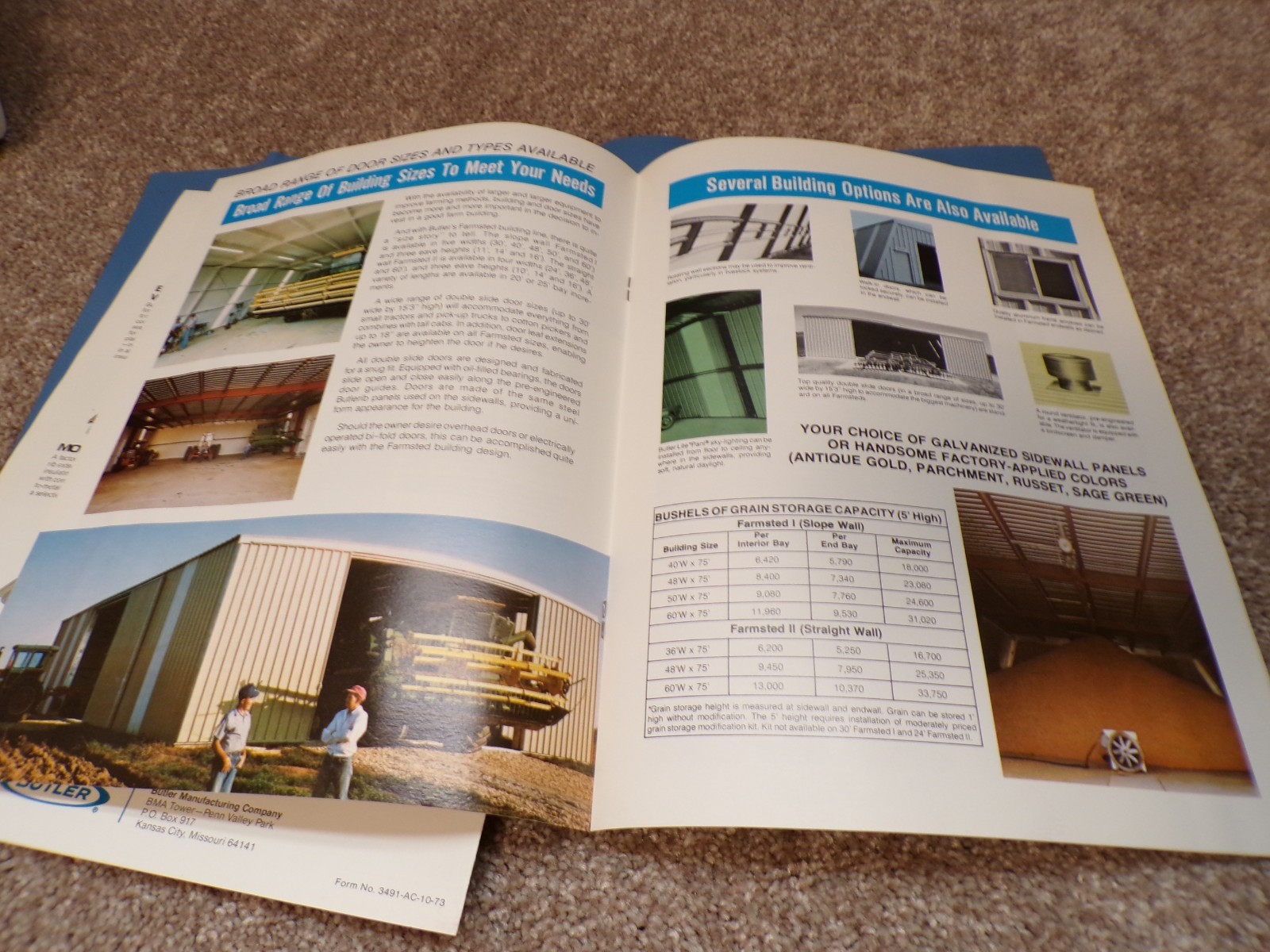 1973 & 1976 Butler SBF & Farmsted Building Brochures