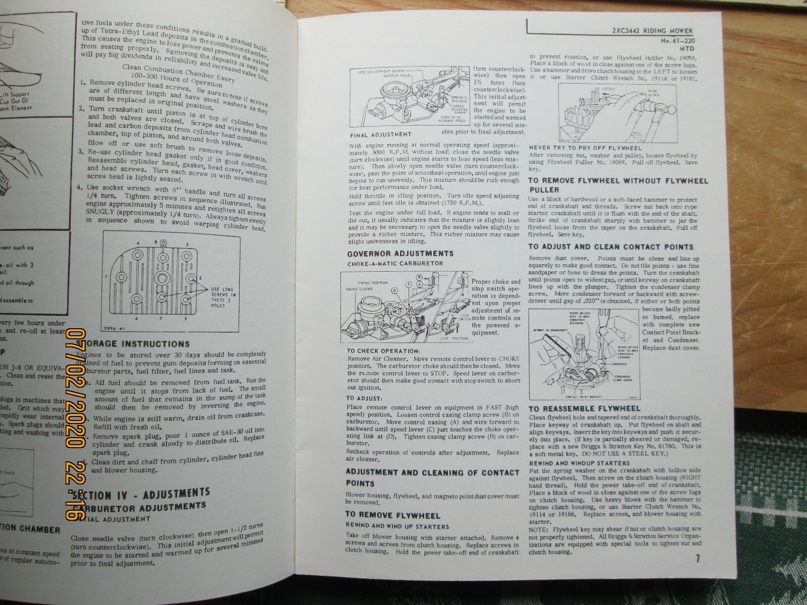 Western Auto Wizard Riding Mower 2xc3442 Operating & Service Inst. Manual