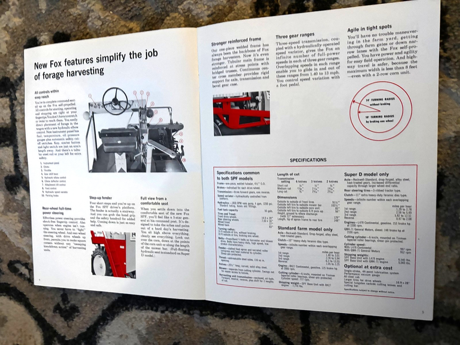 Fox SPF Self Propelled Forage Harvesters For 1966 Brochure DCPA26