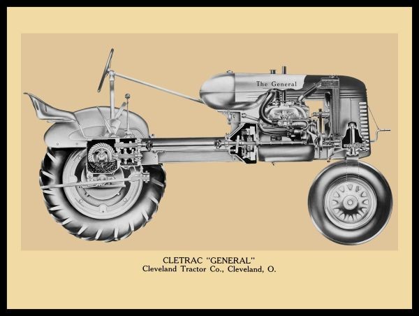 1939 CLETRAC General Tractor w. Cutaway View NEW Sign 24×30&Prime; USA STEEL XL