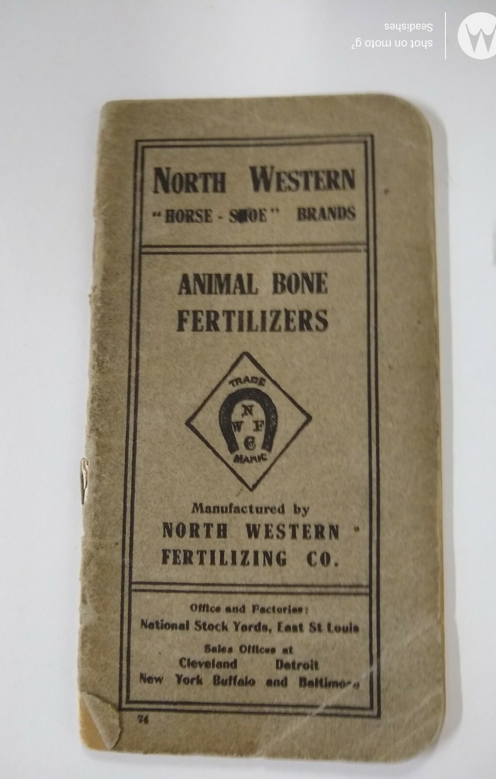 1909-1910 North Western Fertilizing Co Animal Bone Fertilizer Booklet St Louis
