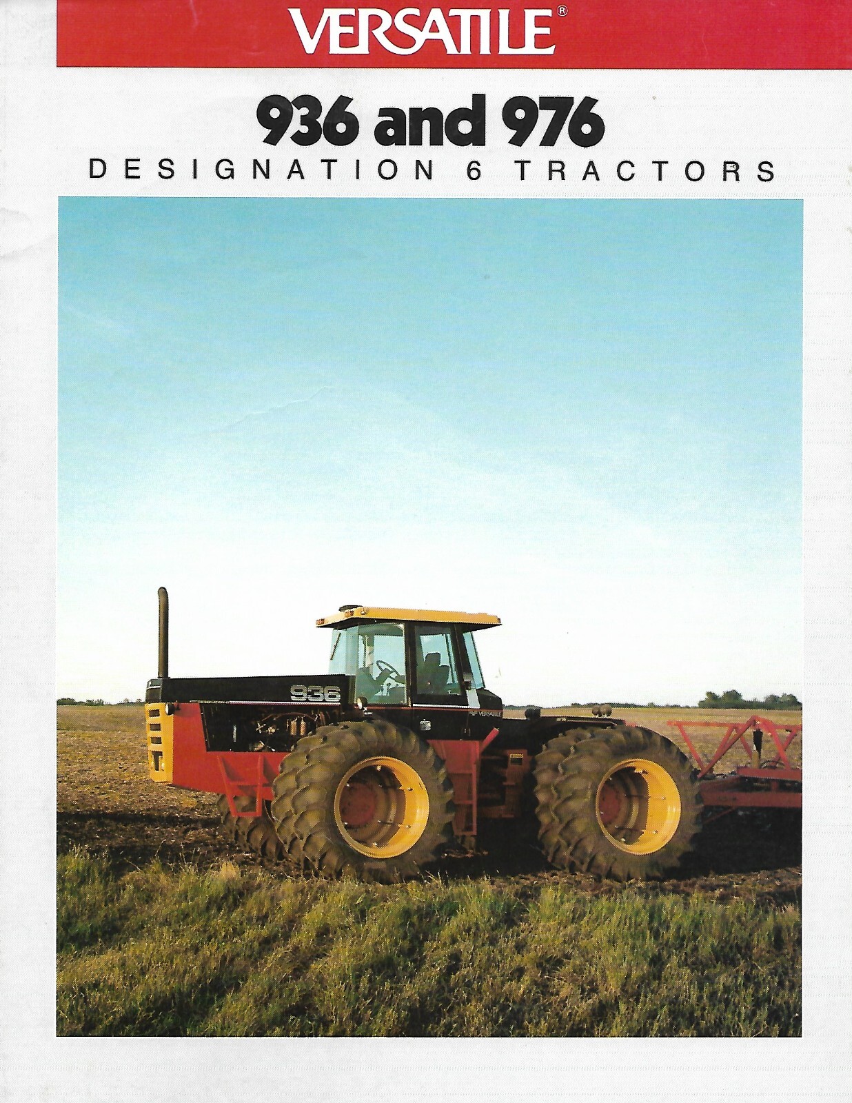 Farm Tractor Brochure – Versatile – 936 976 – Designation 6 – c1988 (F7856)