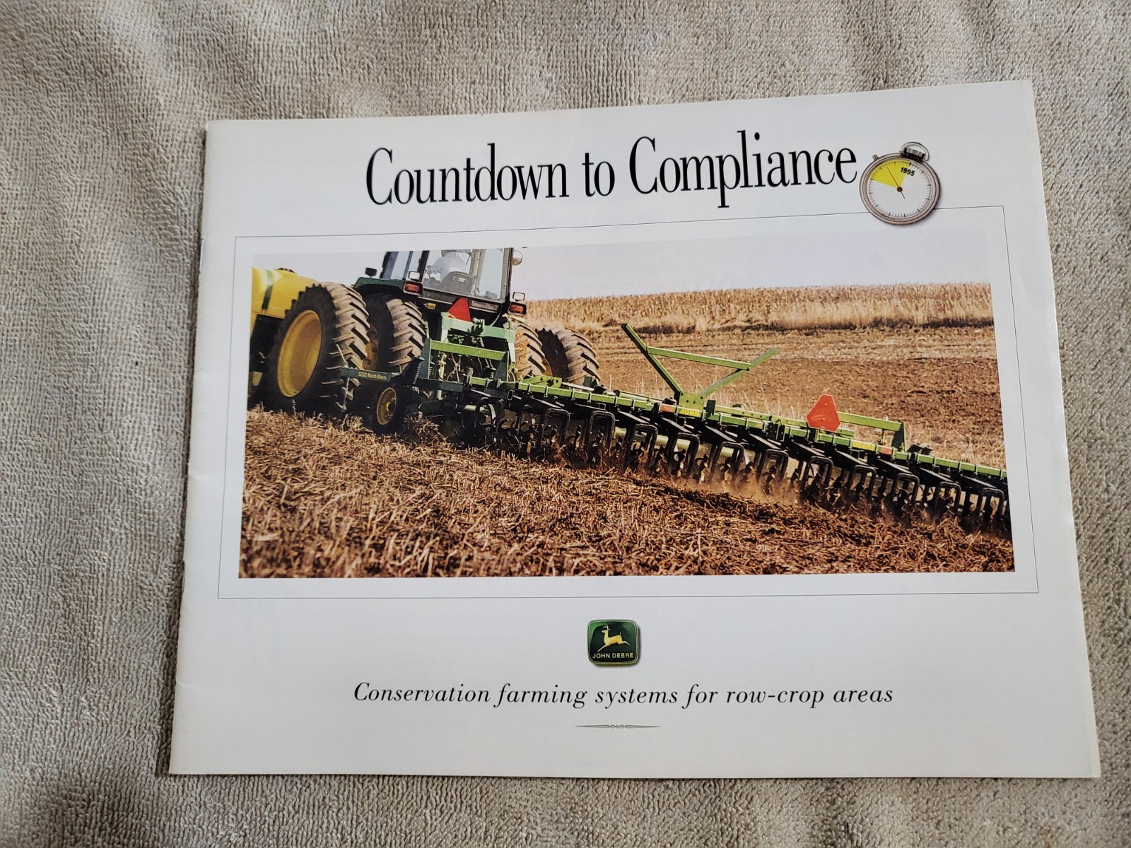 1992 Vtg John Deere Ag BROCHURE Farming NO TILL Drill Rotary Hoe Disc MaxEmerge2