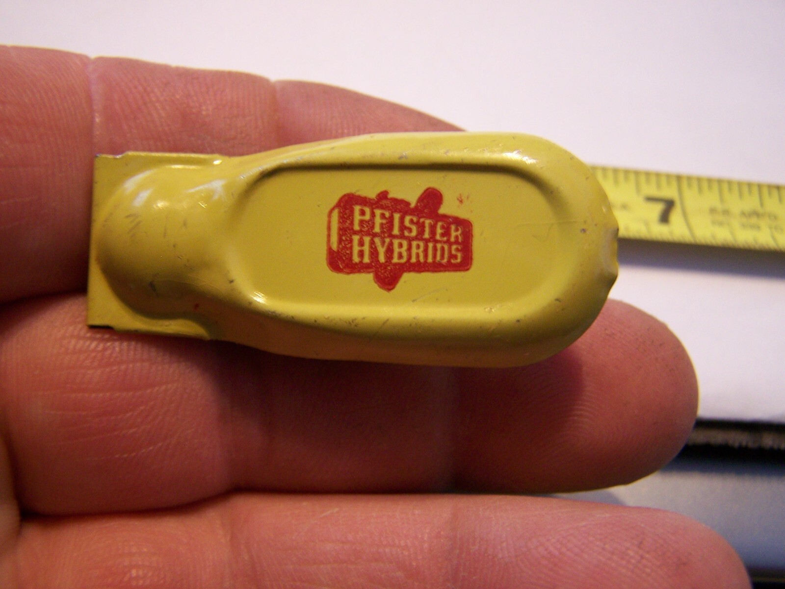 PFISTER HYBRIDS Seed Corn Metal Clicker Chirper Dealer Giveaway Farm NOS NICE!