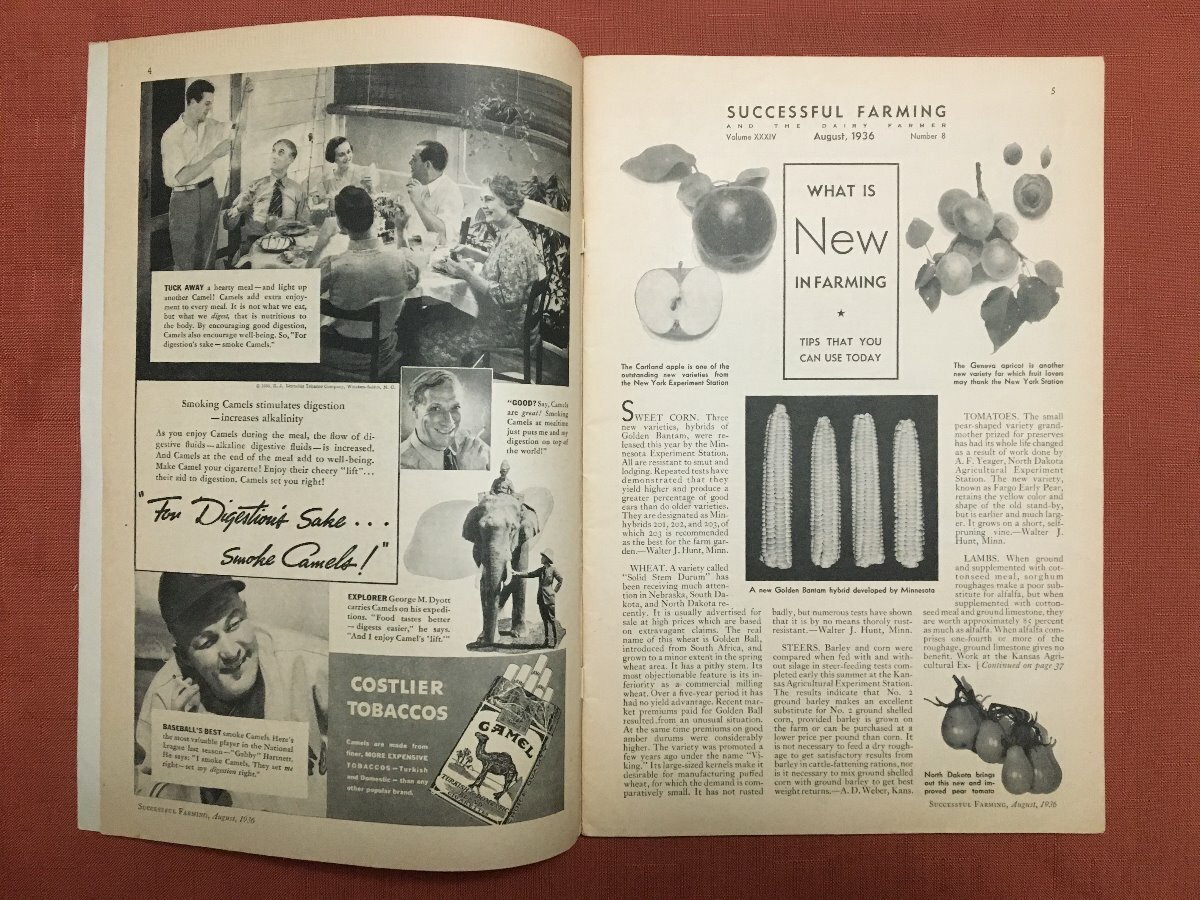 Successful Farming – August 1936 – Ads – IH McCormick/Case/Ford/Chevy/Plymouth