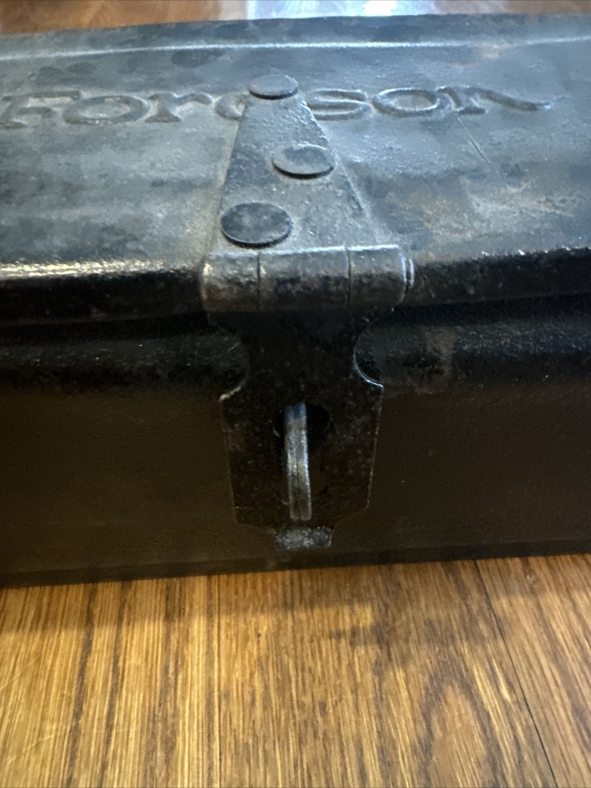 Fordson Tractor Tool Utility Box Antique Farm Collectible Embossed