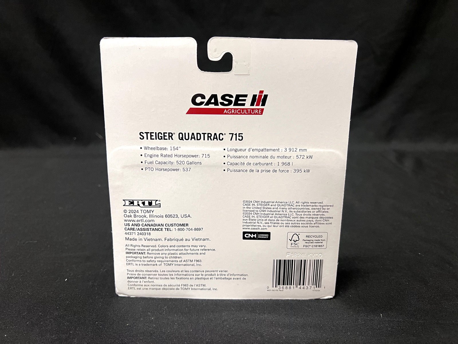CASE IH 715 STEIGER QUADTRAC 715 1/64 SCALE ZFN44371