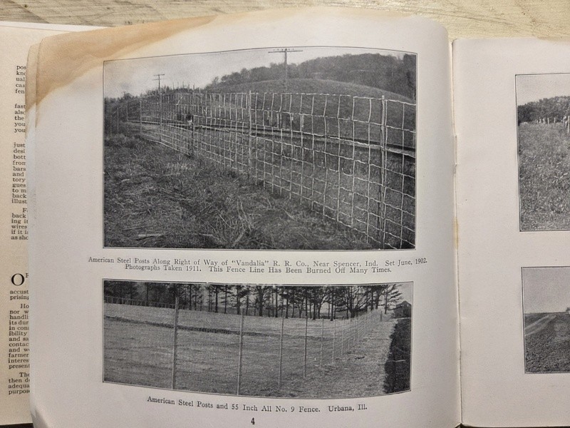 (2) 1913-14 American Steel Fence Posts Adv Catalogs American Steel & Wire Co