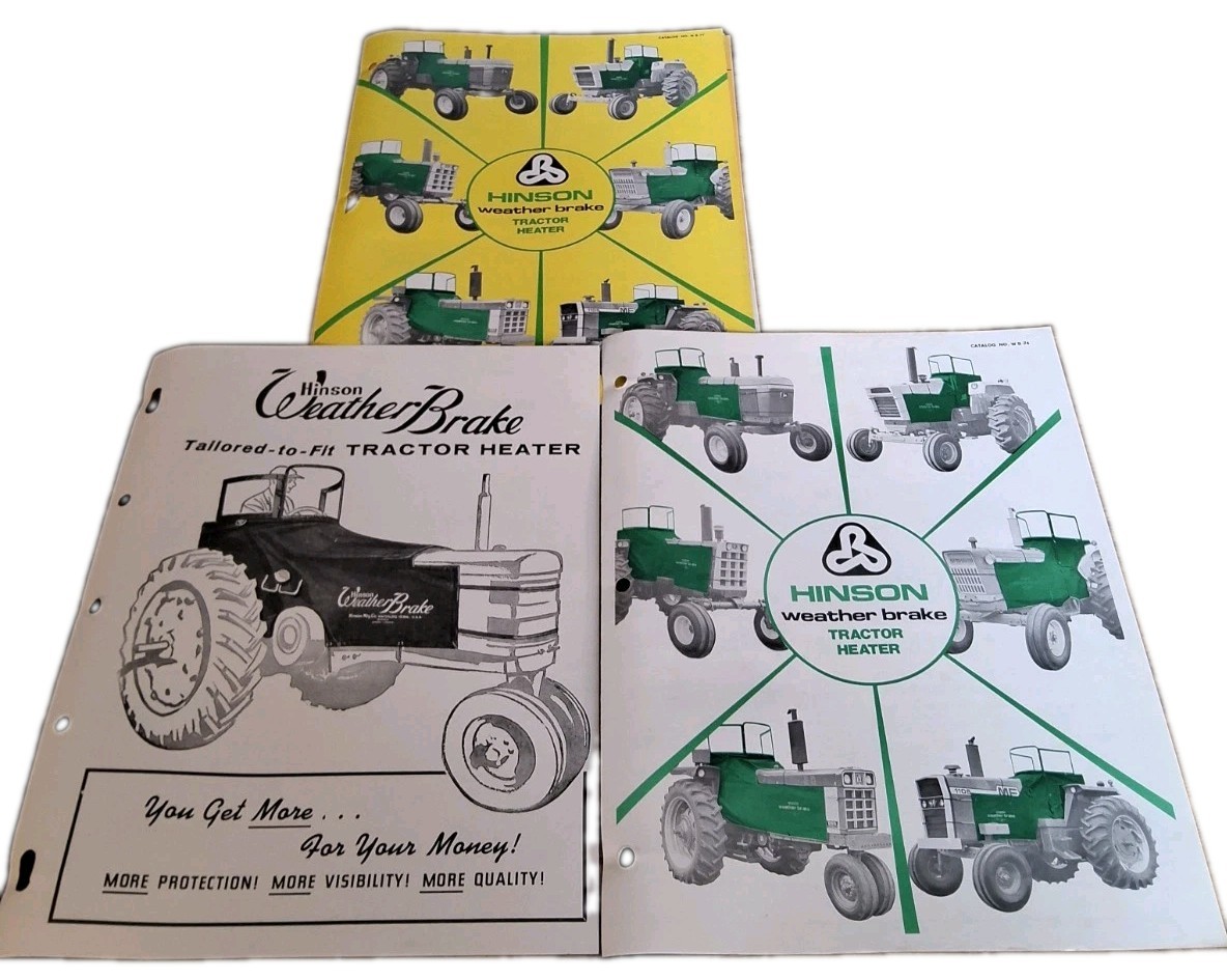 Hinson Weather Brake Tractor Heater Brochures And Price List
