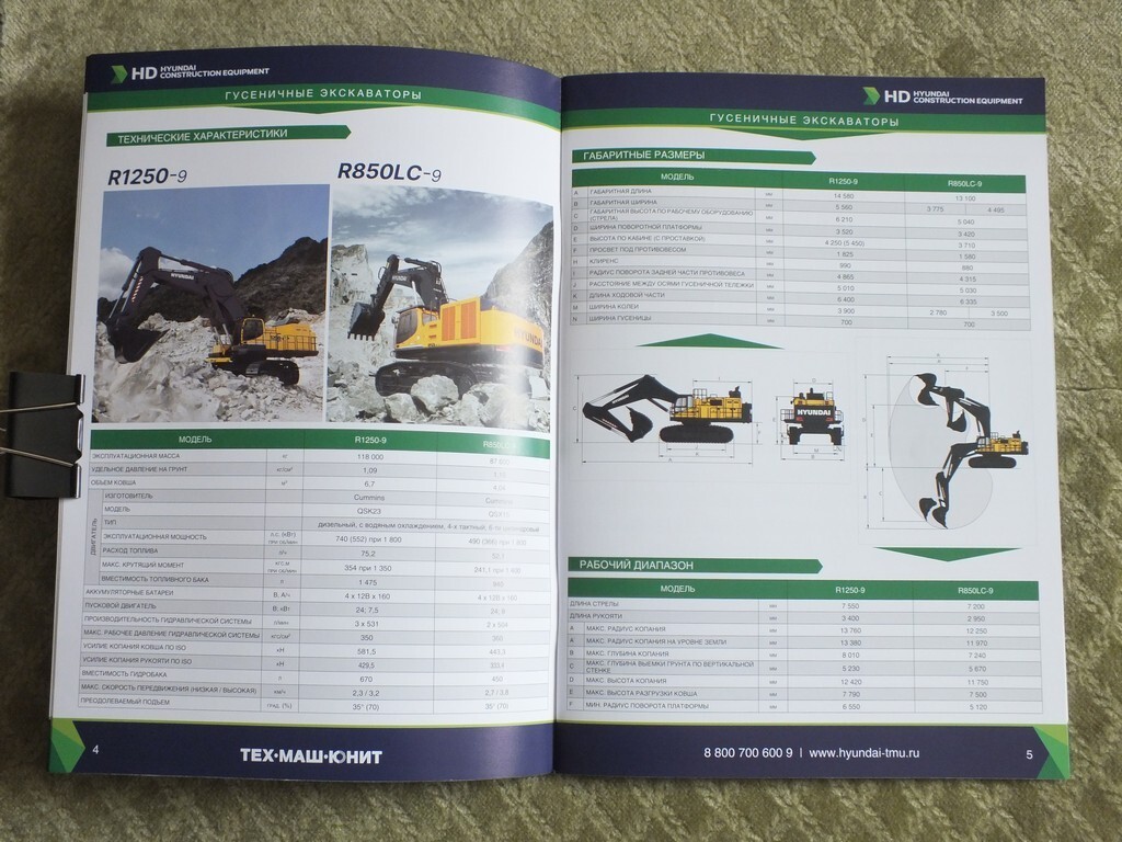 HYUNDAI Mining & Construction Equipment Loader Bulldozer Excavator Brochure 2025