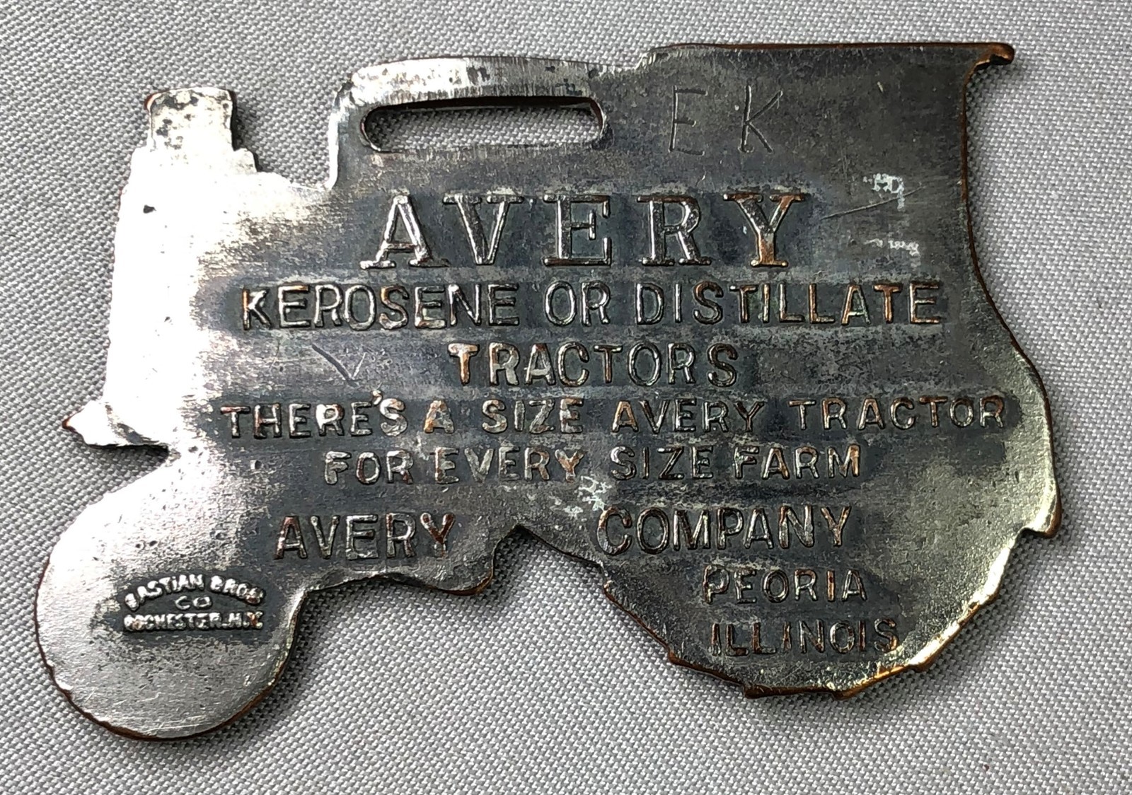 AVERY KEROSENE TRACTOR Farm Advertising WATCH FOB Peoria Ill ANTIQUE Original