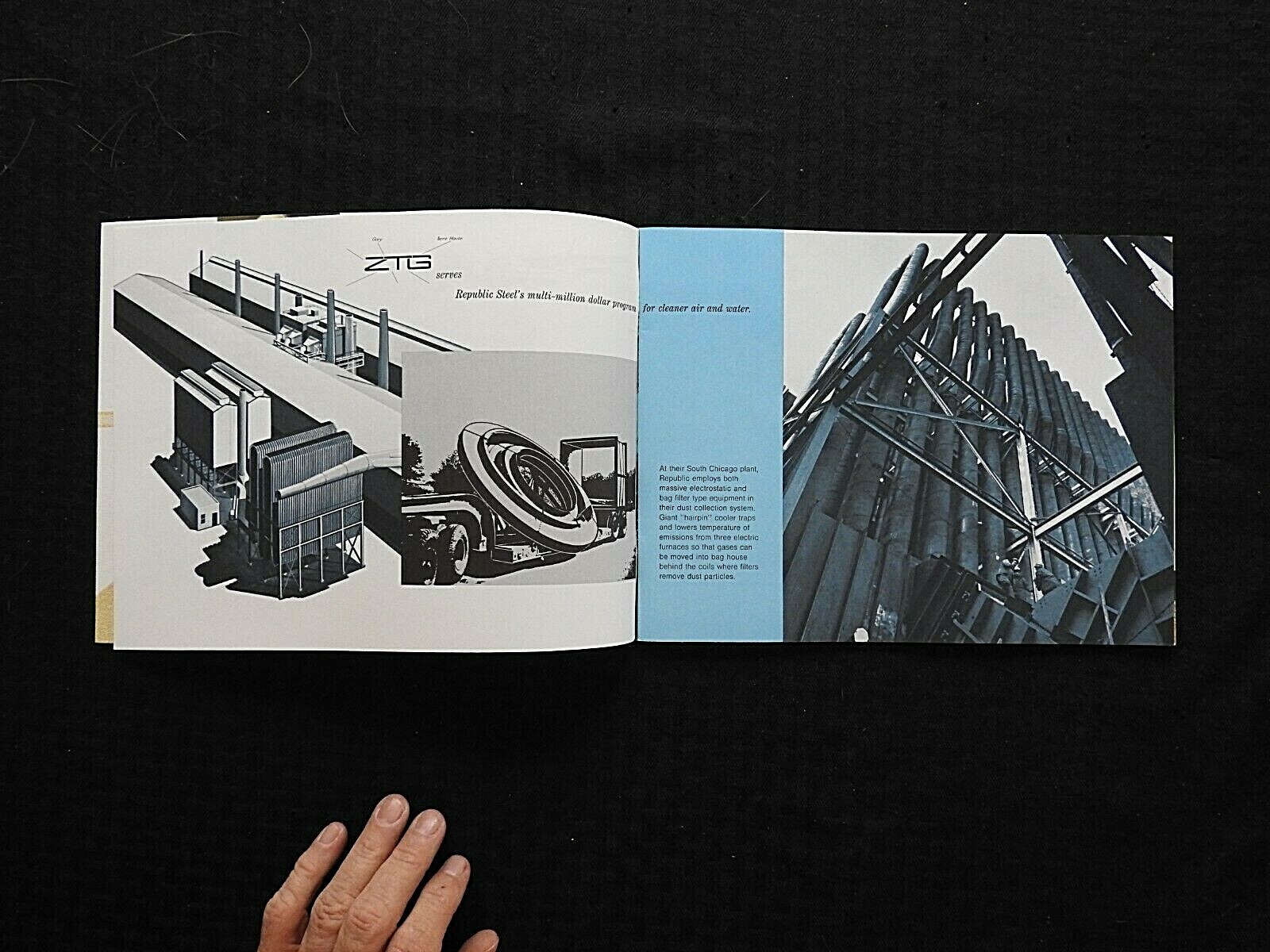 c1970 ZTG HANS J. ZACH TERRE HAUTE GROUP SHEET METAL FABRICATION BROCHURE MINTY