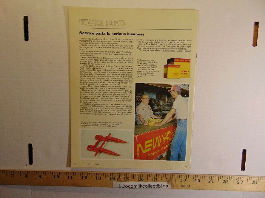 Vintage 1980 Sperry New Holland Equipment Buyer&rsquo;s Guide Brochure