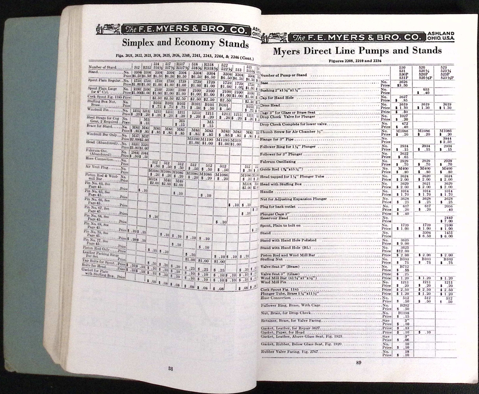 F.E. Myers & Bro Repair Catalog No R40 Pumps Water Systems Sprayers Cylinders