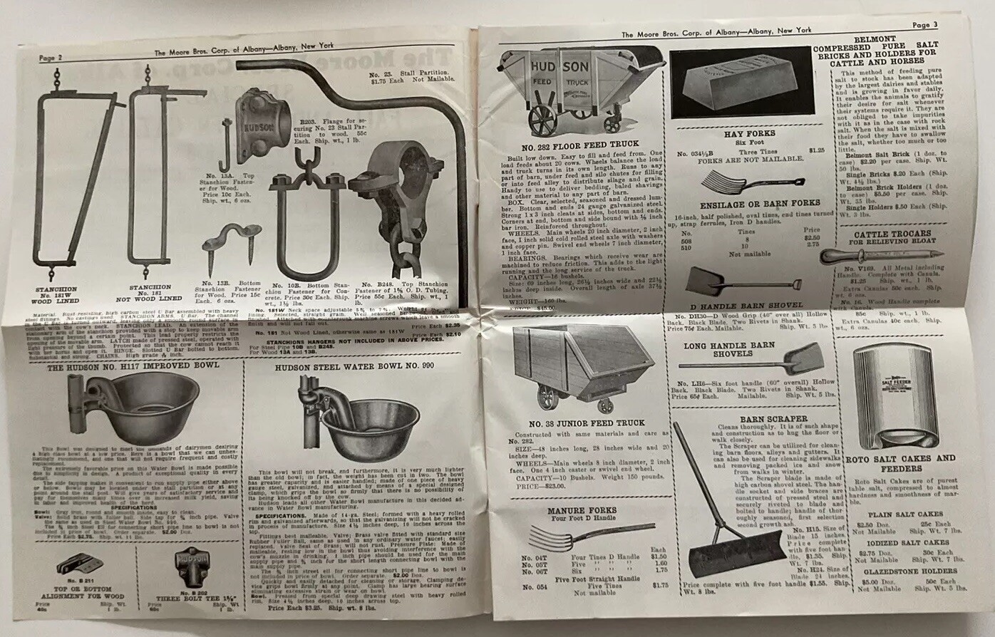 Vintage 1937-8 Dairy Supplies And Specialties Catalog Moore Bros. Albany NY