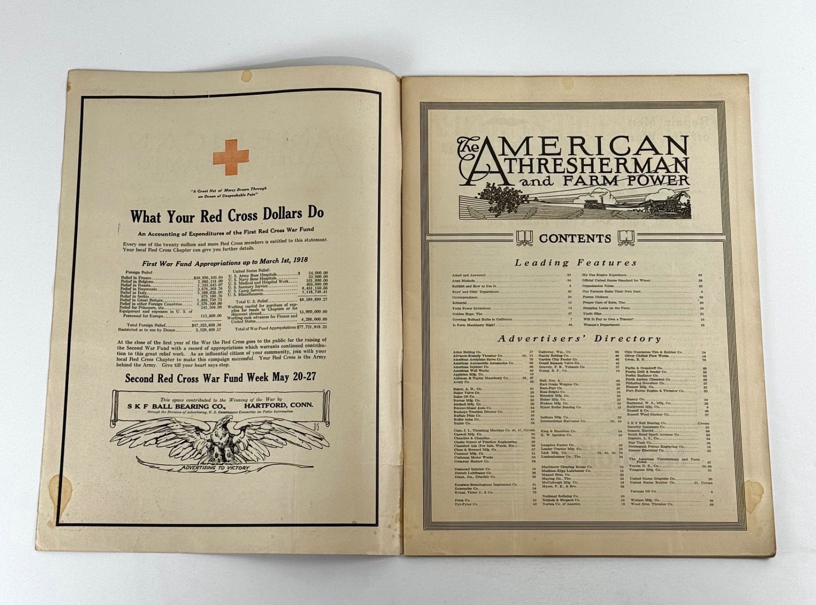 The American Thresherman & Farm Power MAGAZINE May 1918 MADISON, WIS.