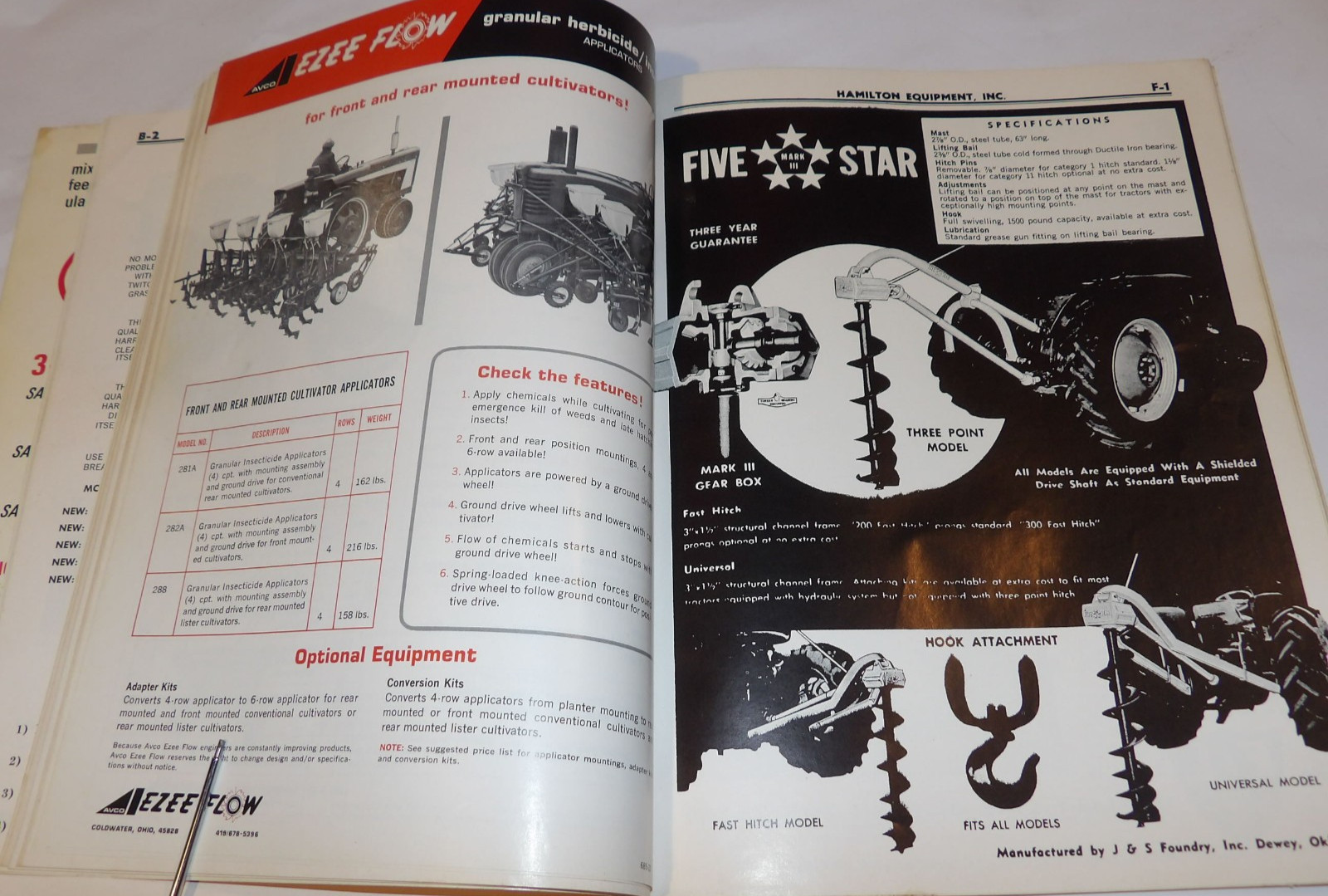 VINTAGE 1968 FARM IMPLEMENT CATALOG~MOWERS/FERTILIZERS/SPRAYERS/TILLERS/SPREADER