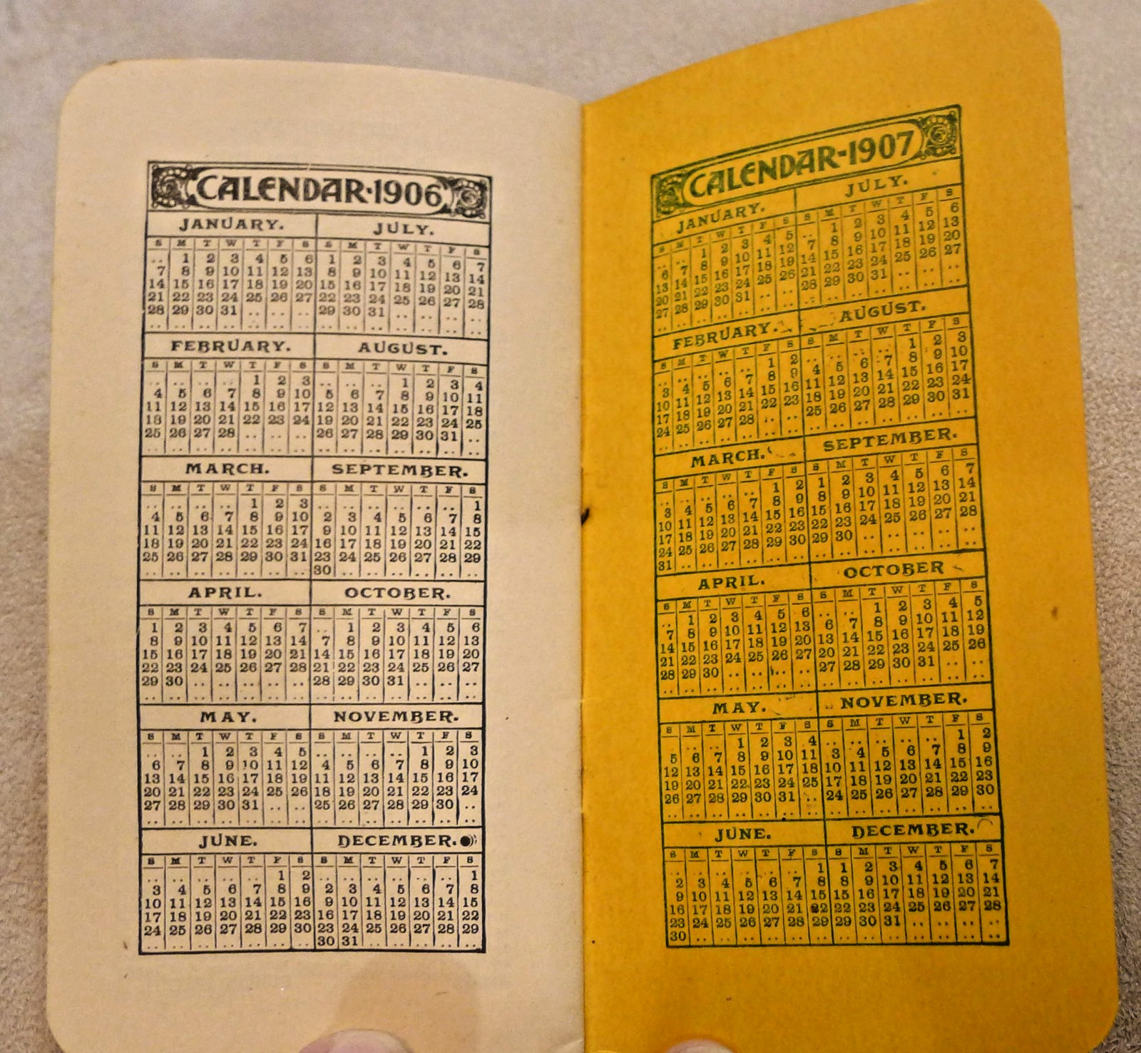 WILLIAMS & CLARK FERTILIZERS 1906 Advertising Memo Book Calendar Conneaut Ohio