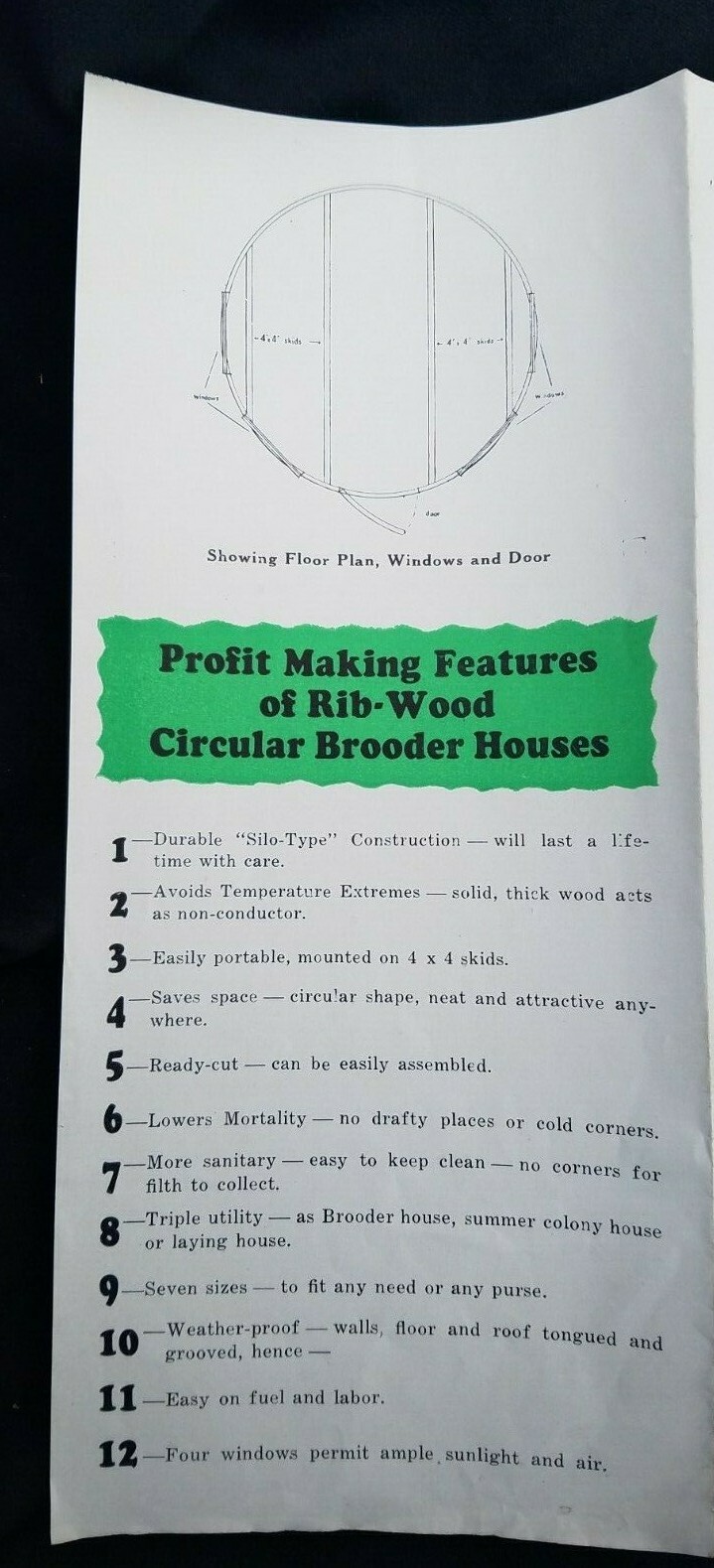 1931 Poultry Brochure Rib-Wood Brooder Houses Tanks Rib-Stone Concrete Le Roy NY