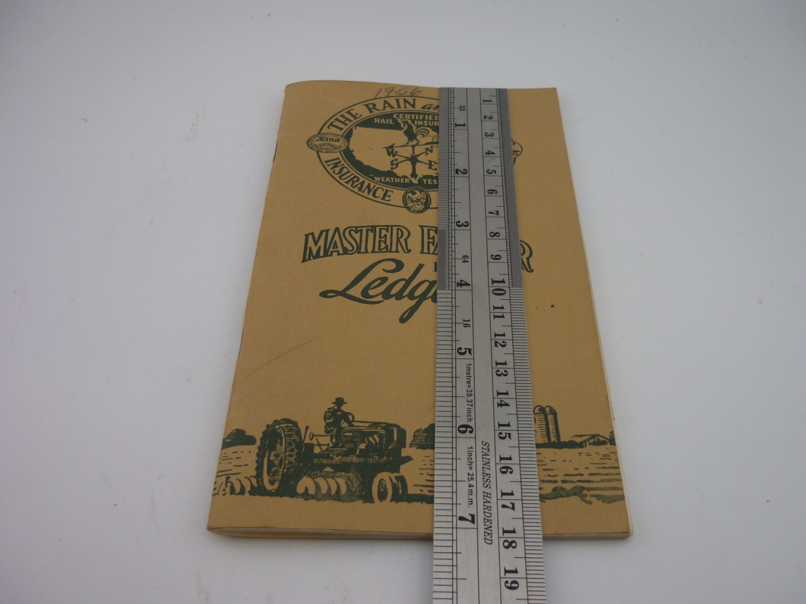 1953 Master Farmer Ledger Rain Hail Insurance Bureau Farm Record Book