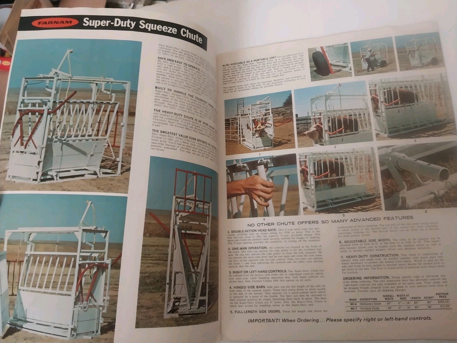 Farnam Cattle Handling Equipment catalog 73C (1970s?) chutes, gates, trailers