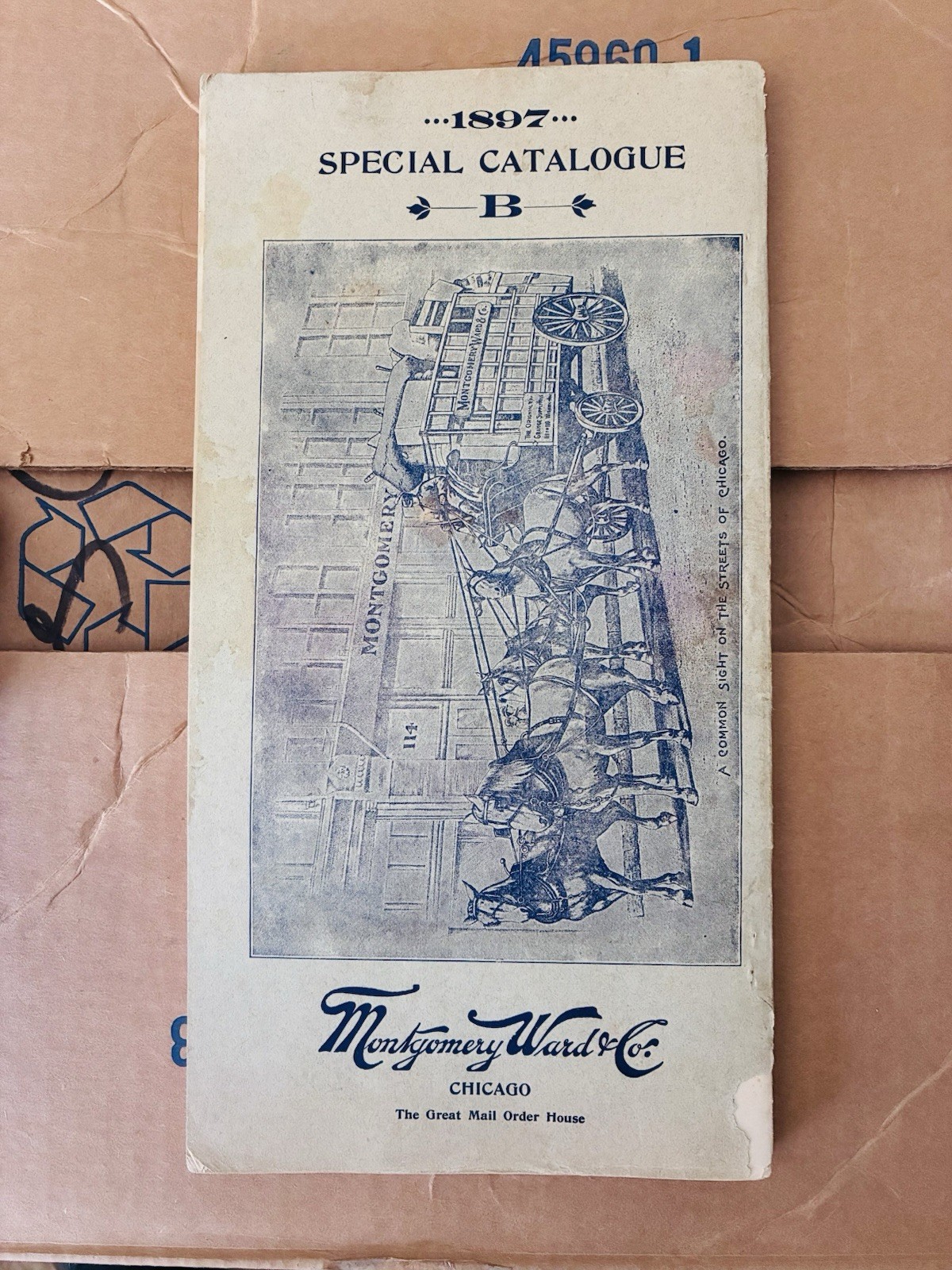 ORIGINAL 1897 Montgomery Ward Catalog B Agricultural Implements Farm Order Form