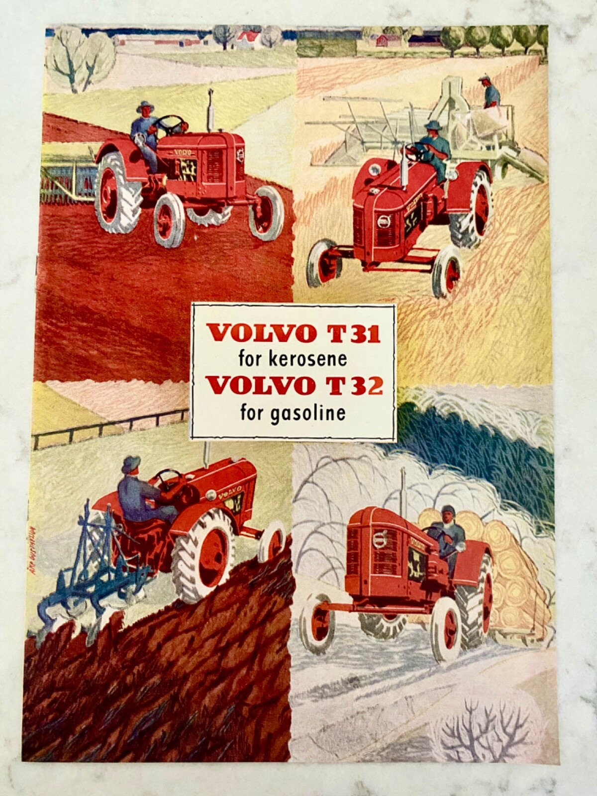1950 VOLVO T31 T32 Tractor Brochure ORIGINAL-LN