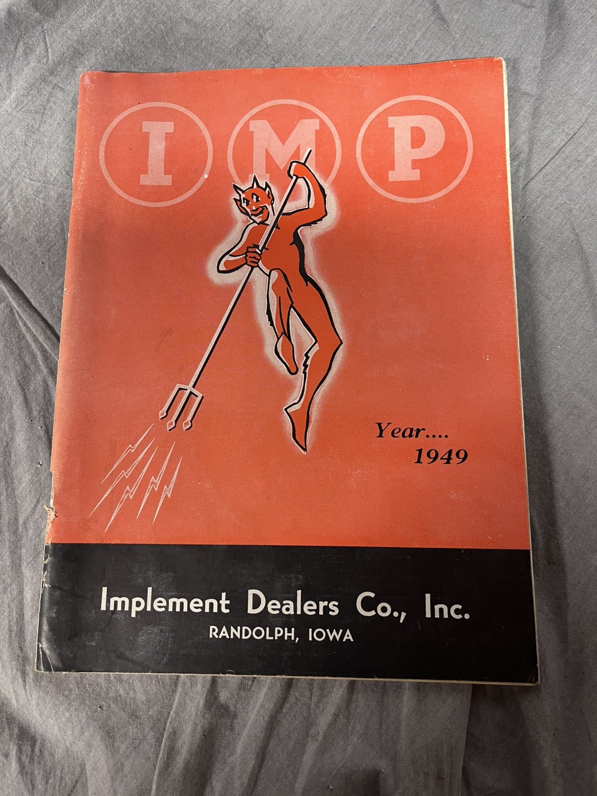 VTG 1949 Implement Dealers Co. Catalog RANDOLPH IA Tractor Truck Parts DEVIL IMP