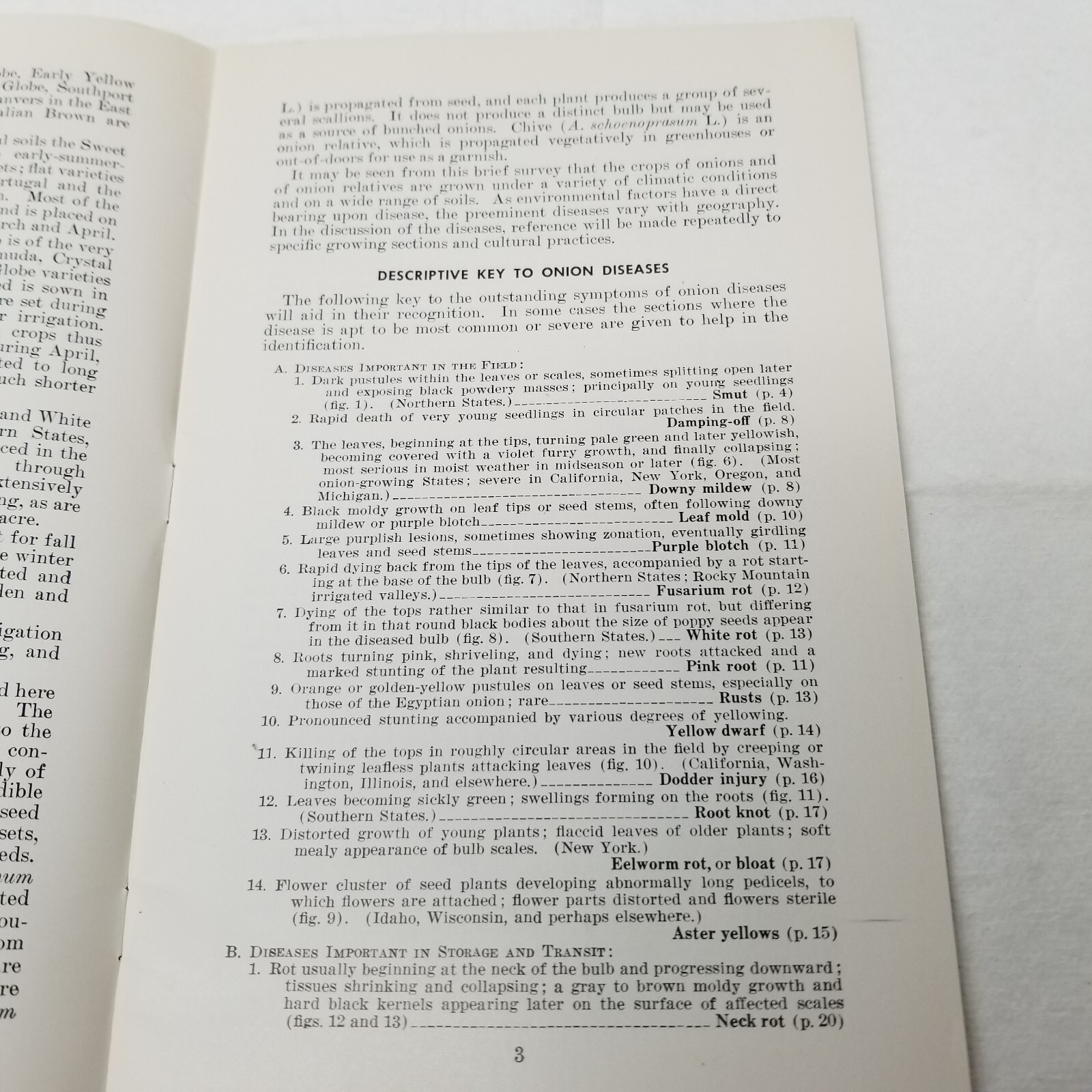Onion Diseases Control 1947 Farmers&rsquo; Bulletin Booklet 1060 USDA Photos Charts