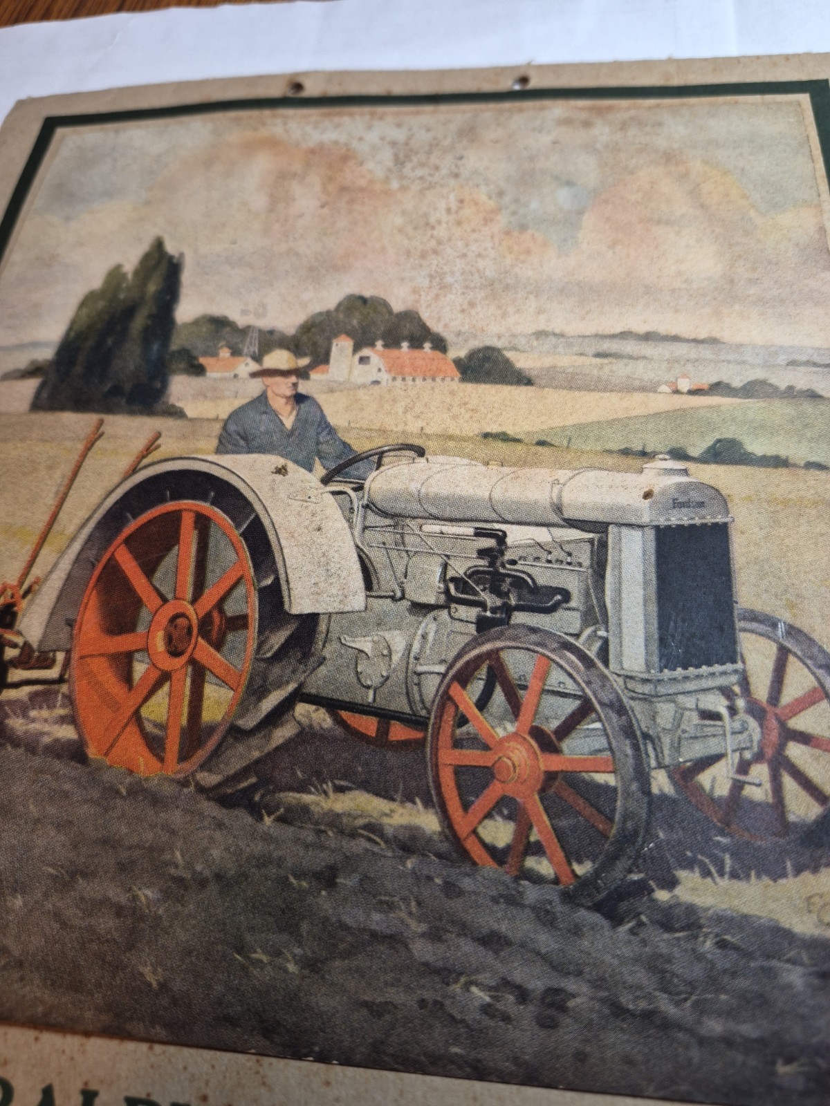 RALPH FULTON FORDSON TRACTOR CALENDAR AND PARTS LIST VINTAGE 100 Years Old! 1926