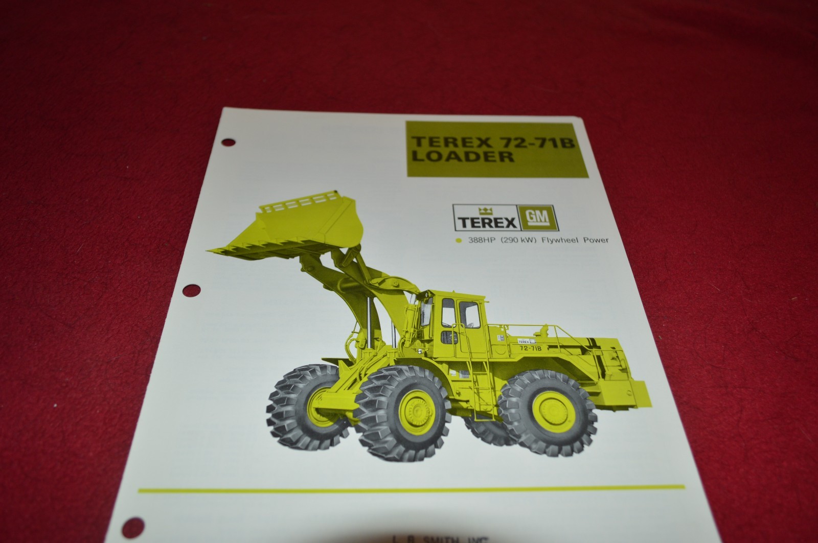 Terex 72-71B Loader Dealer&rsquo;s Brochure DCPA4