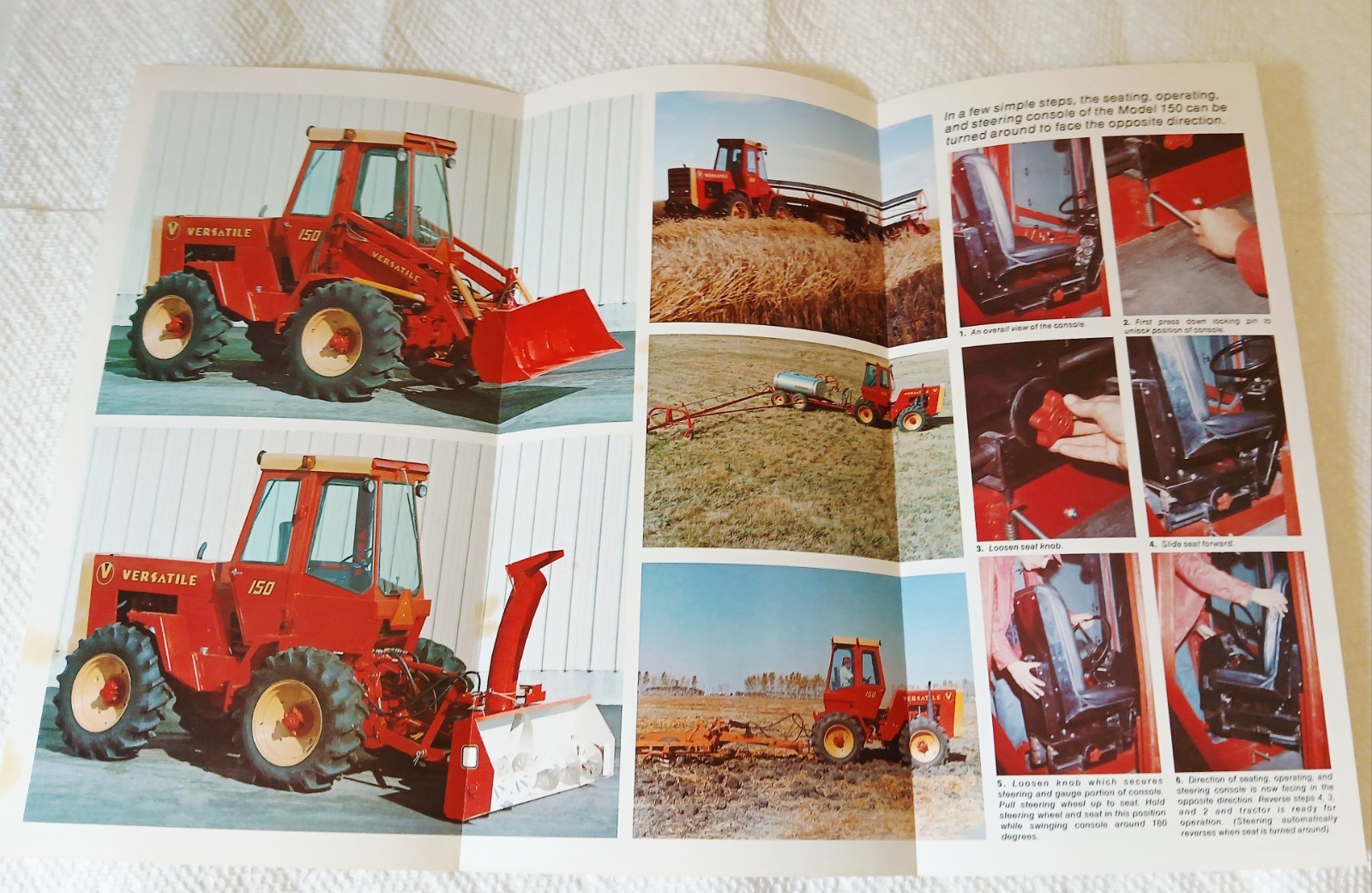 Versatile Model 150 Four Wheel Drive Tractor 4WD Brocure Sales Literature