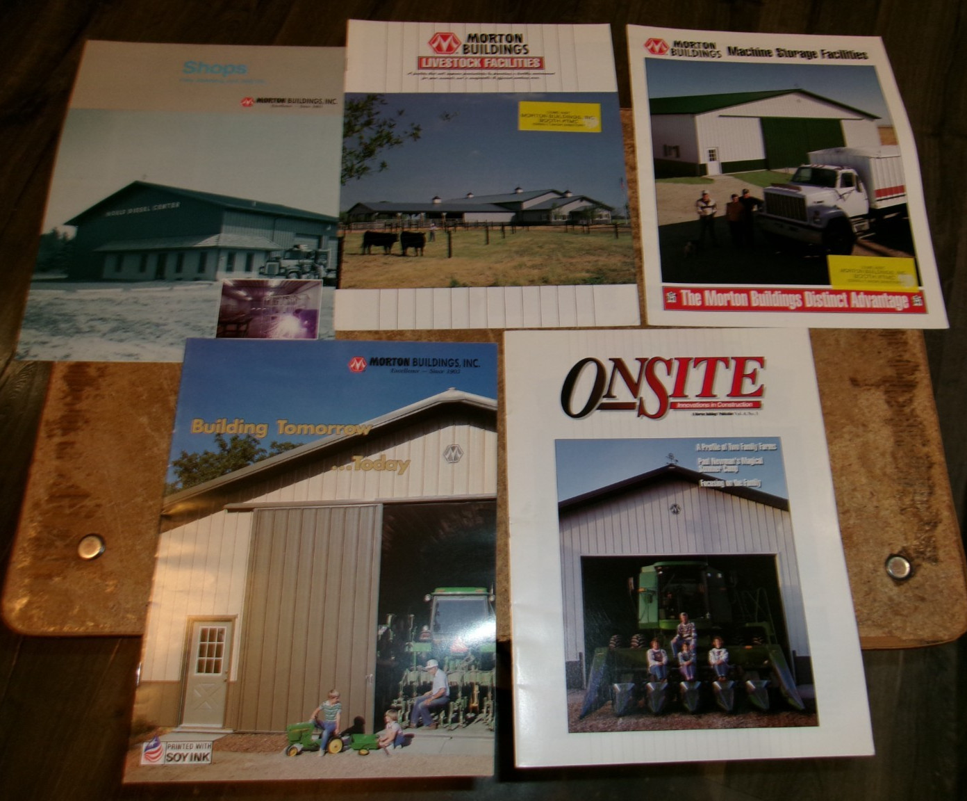 5-lot morton buildings assorted building brochures good used