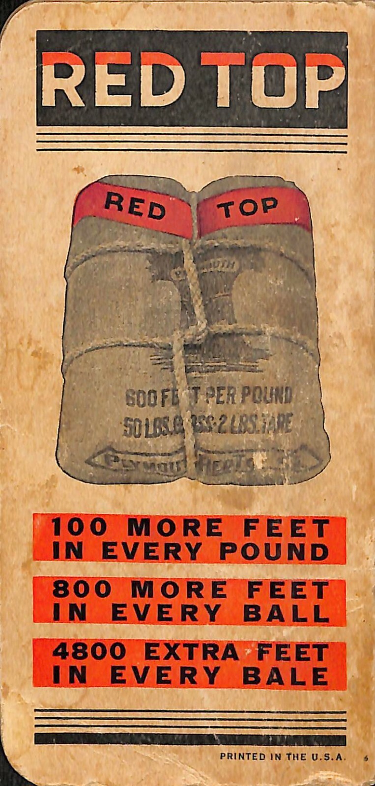 Plymouth Cordage Binder Twine Grain Harvest Advertising Graph Notebook 1934
