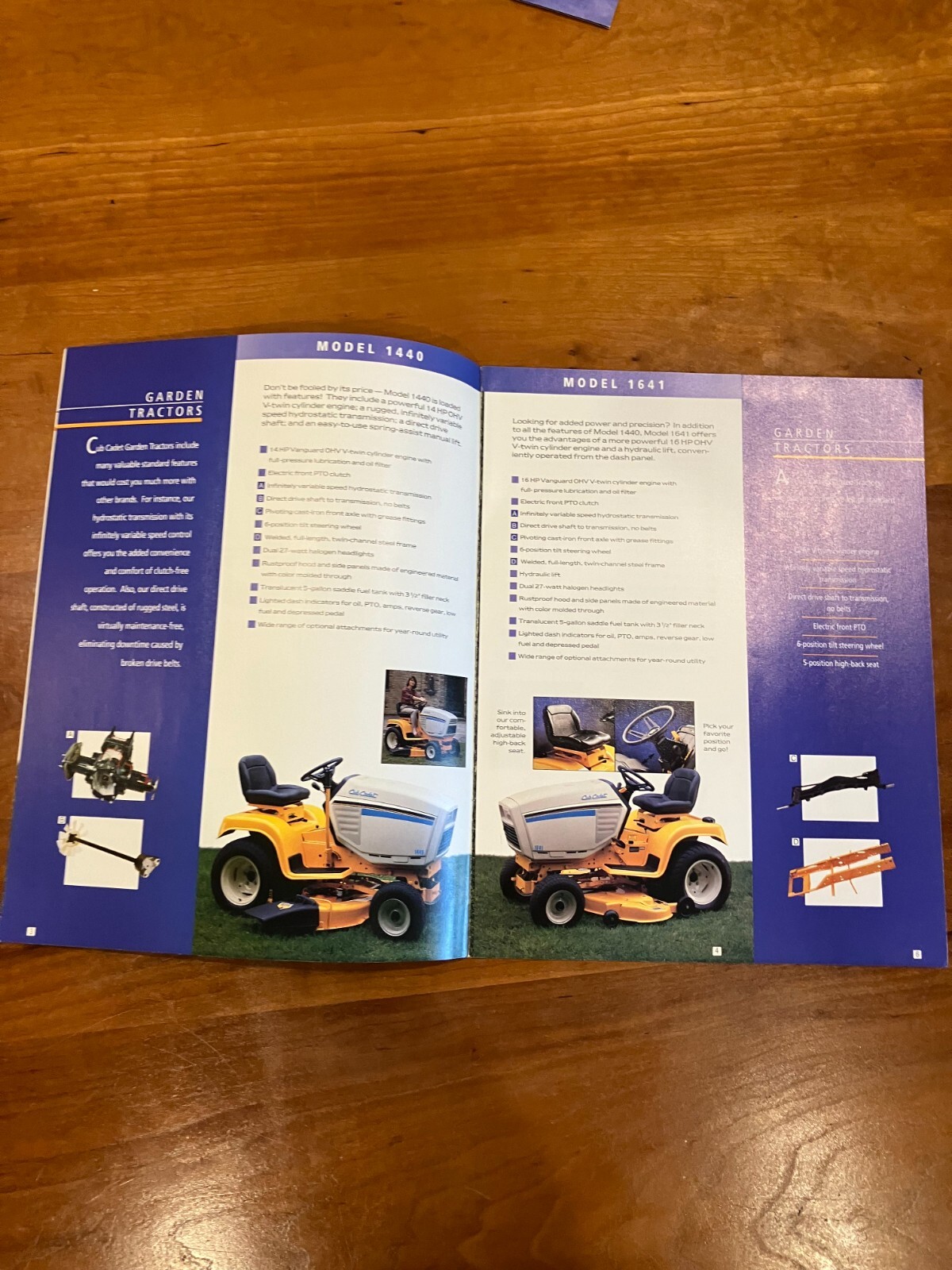 Vintage Cub Cadet Lawn Garden Tractors literature Brochure good condition