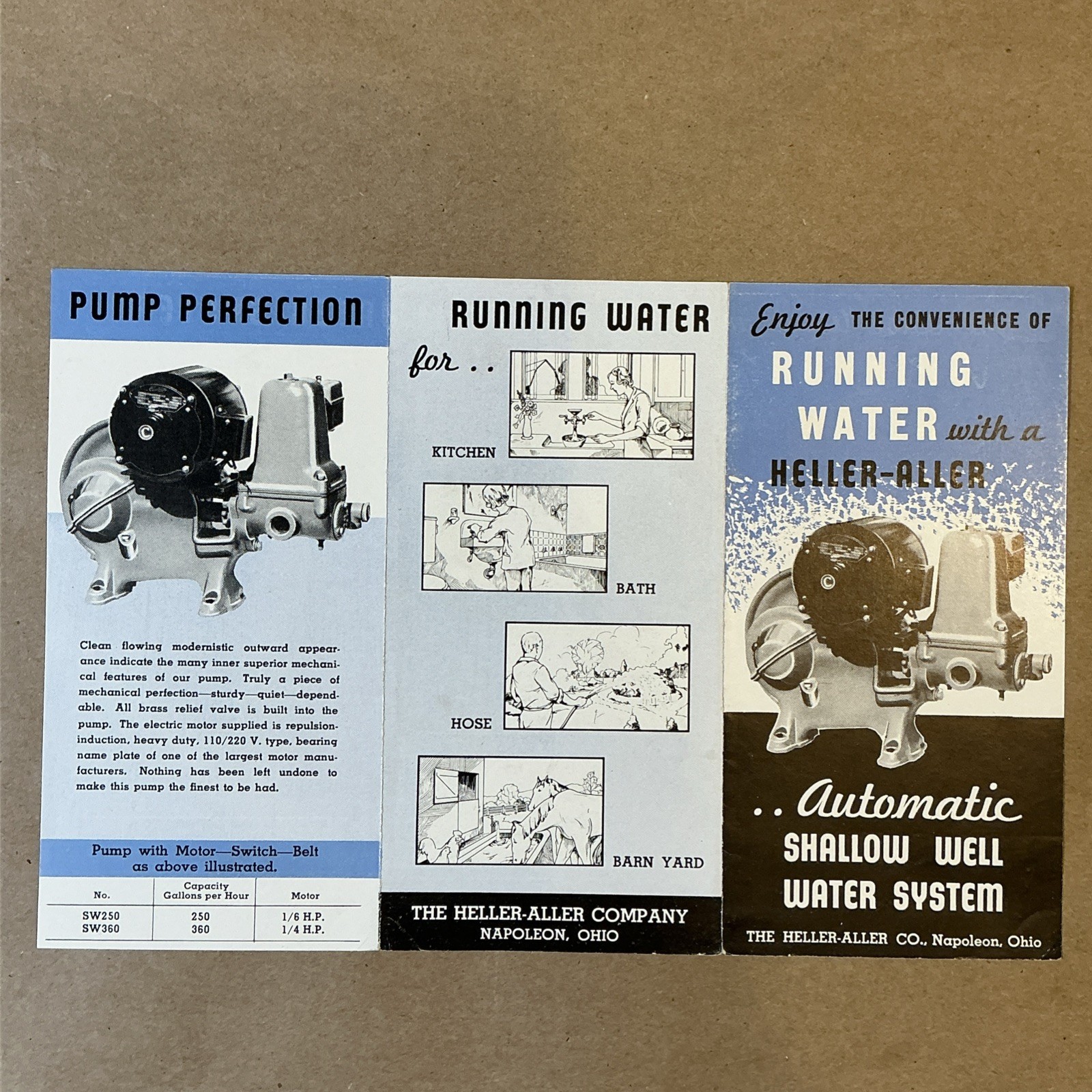Group Of Heller Aller Co. Brochures 1950s And Before Napoleon Ohio INV-P0126
