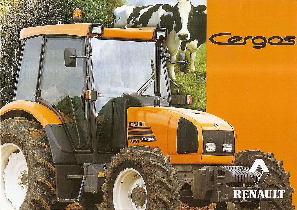 Farm Tractor Brochure – Renault – 335 345 355 – Cergos – 2002 (F1511)