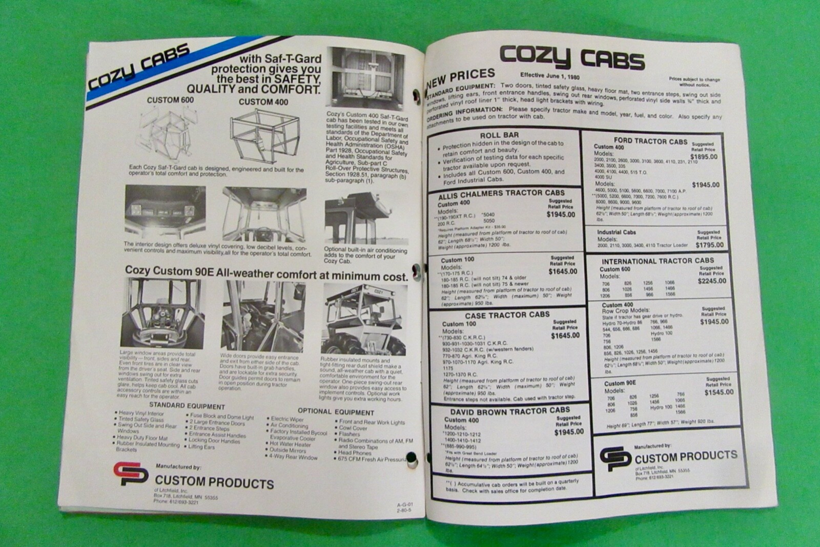 Daugherty Equipment Mini Catalog (1980) Warren, Indiana