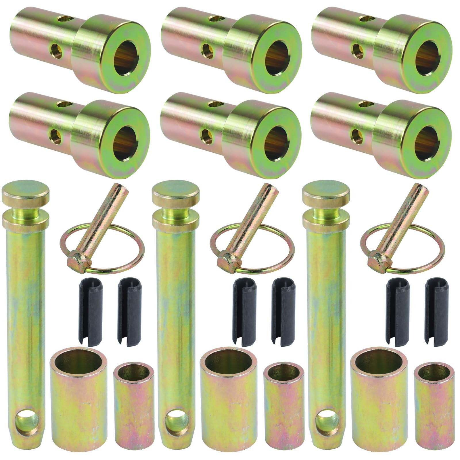 3 Pack TK95029 CAT 1 Quick Hitch Adapter Bushing Kit, Including Link Pin Hitc…