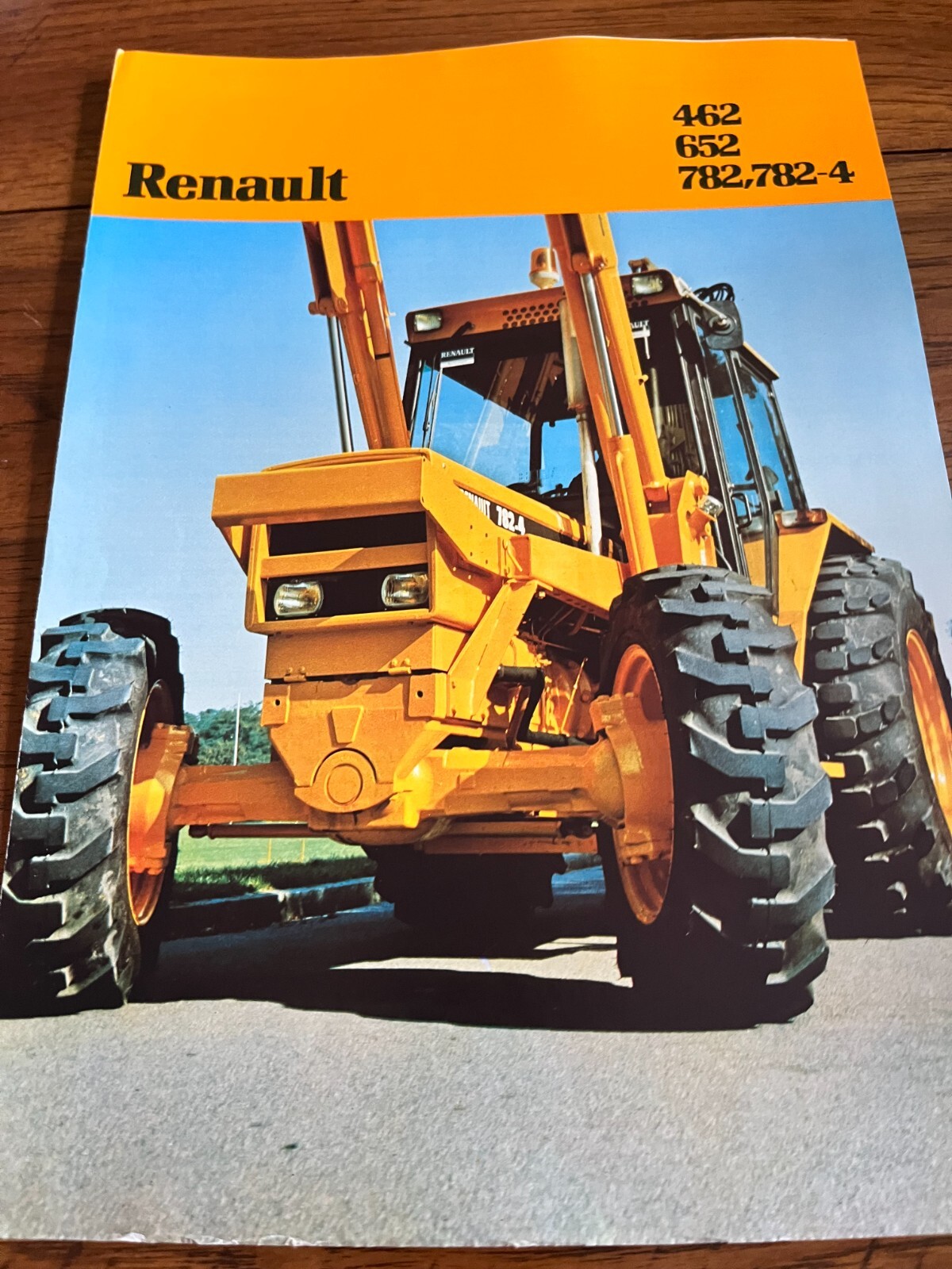 Renault 462 652 782 782-4 Backhoe Loader Tractor Brochure FCCA