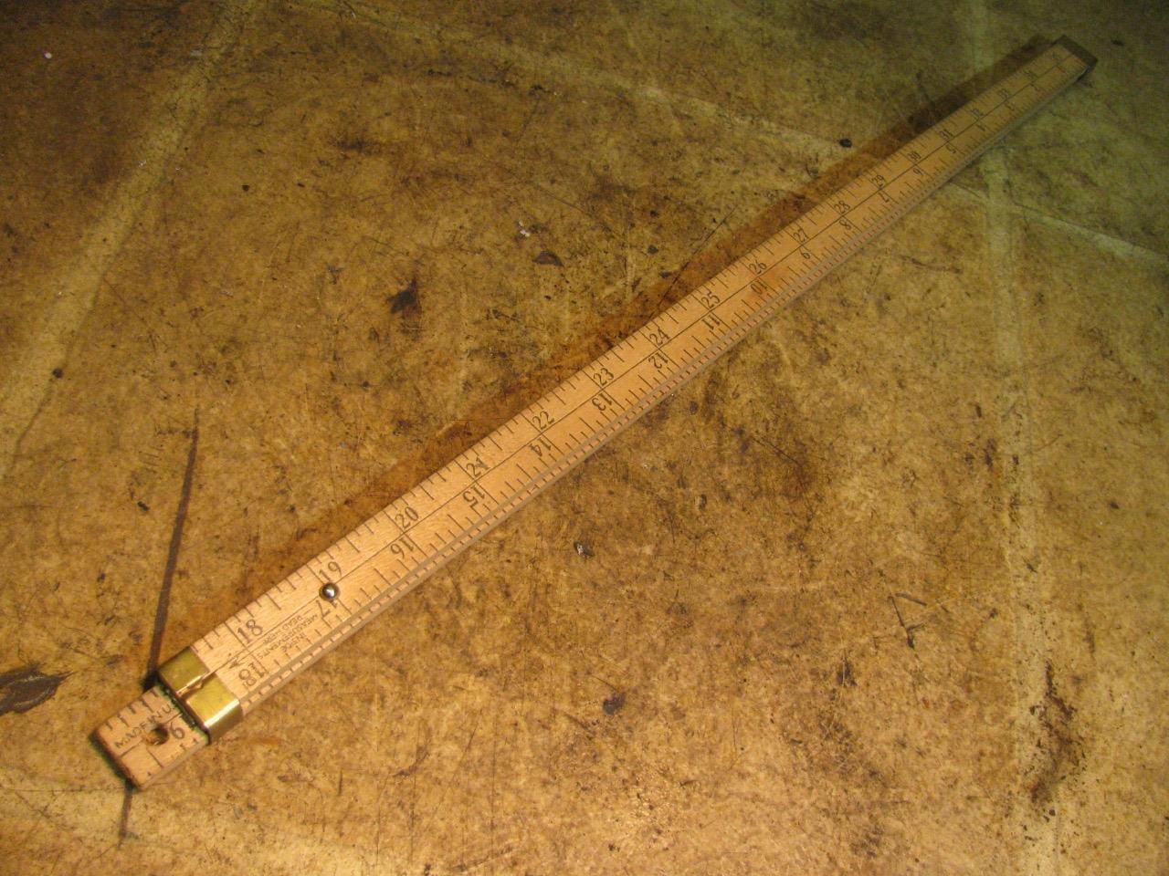 Vintage Miami Valley Milk Producers Assn Yard Stick Wood Retractable Ruler Ohio