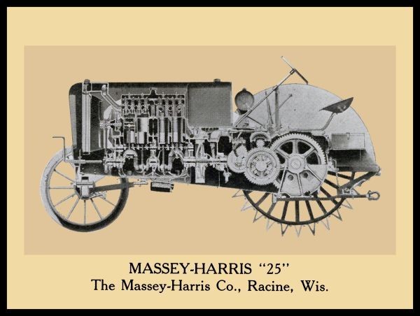 1939 Massey Harris Model 25 Tractor Cutaway View NEW METAL SIGN: 12×16&Prime;